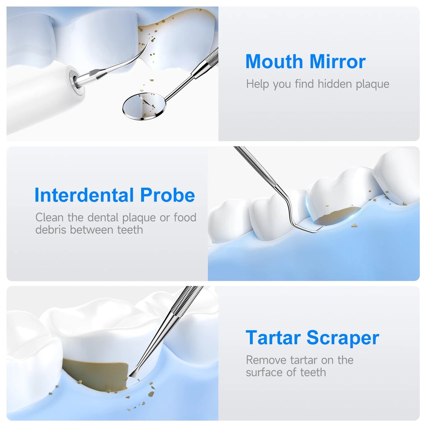 Ultrasonic Electric Dental Scaler High Frequency Vibrating Teeth