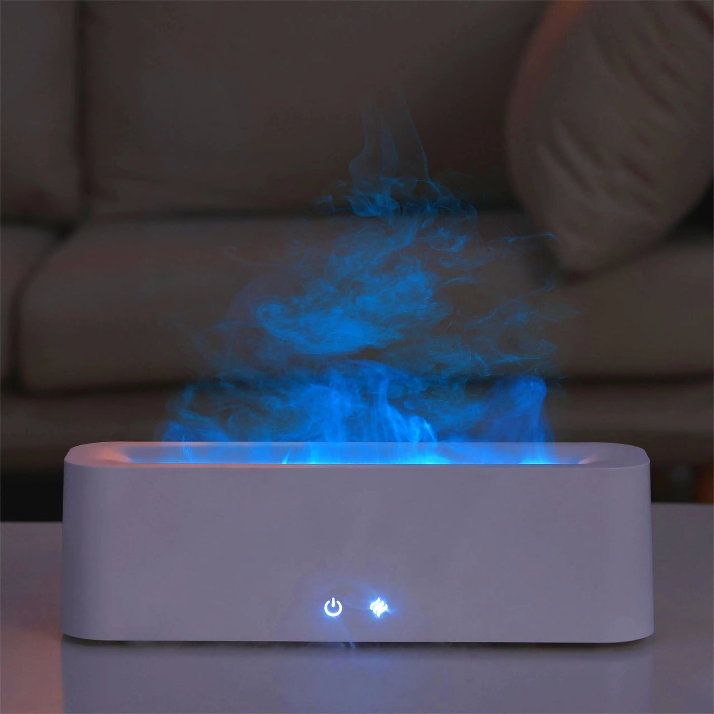 Flame Diffuser for Essential Oils 400ml Large Fire Humidifier for Desk Full-Color Adjustable 30dB Quiet Aroma Diffuser with Cool Mist Desk Humidifier for HomeOfficeBedroomGift