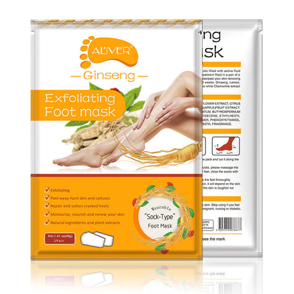 Refreshing Foot Peel Coconut Milk Ginseng