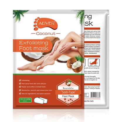 Refreshing Foot Peel Coconut Milk Ginseng