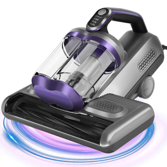 Colesy Mattress Vacuum 16Kpa Suction Mattress Vacuum Cleaner with UV & Ultrasonic High Heating Handheld Bed Vacuum 500W Powerful Bed Vacuum Cleaner with Double Cup for Dust & Pet Hair